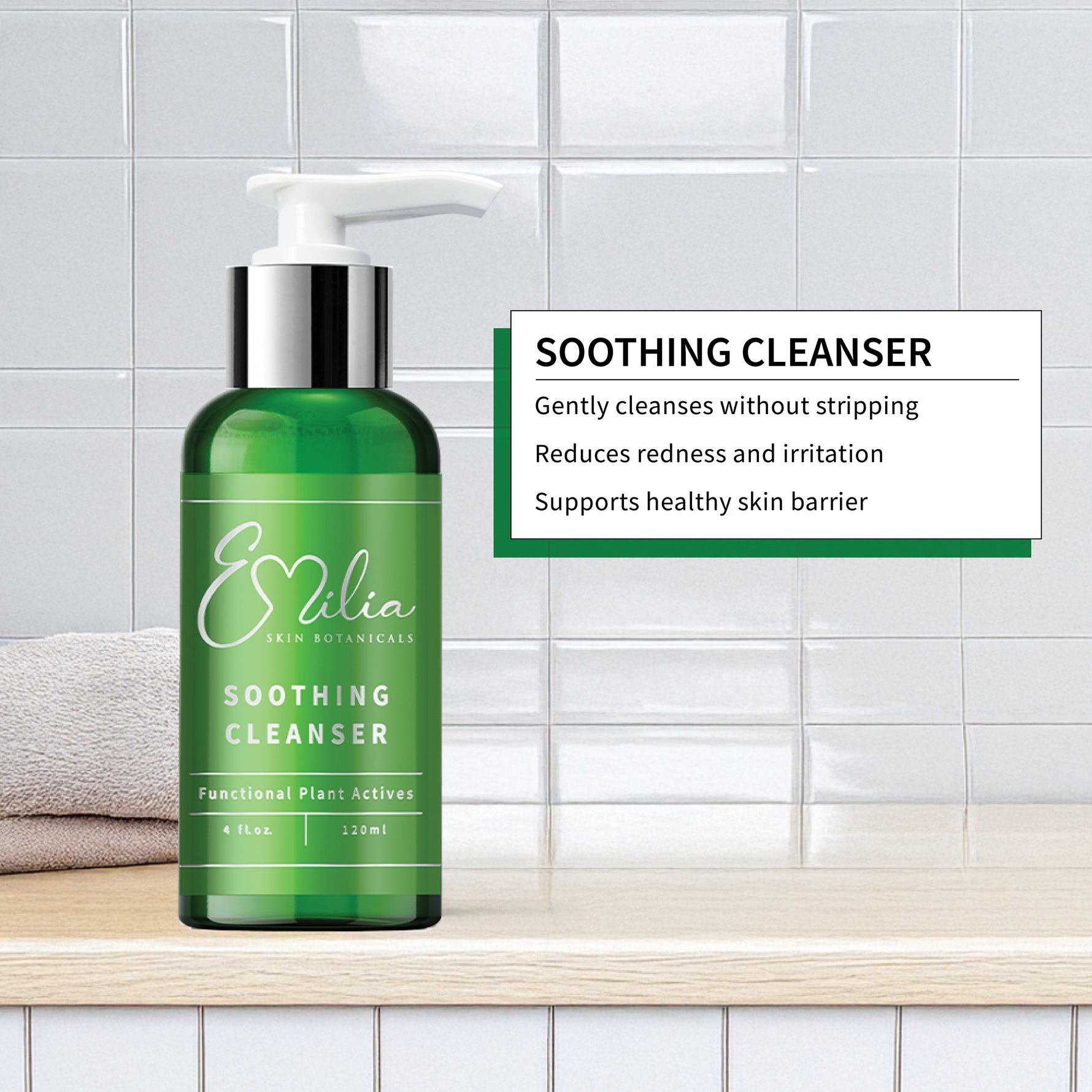 Emilia Skin Botanicals Soothing Cleansaer 4 oz